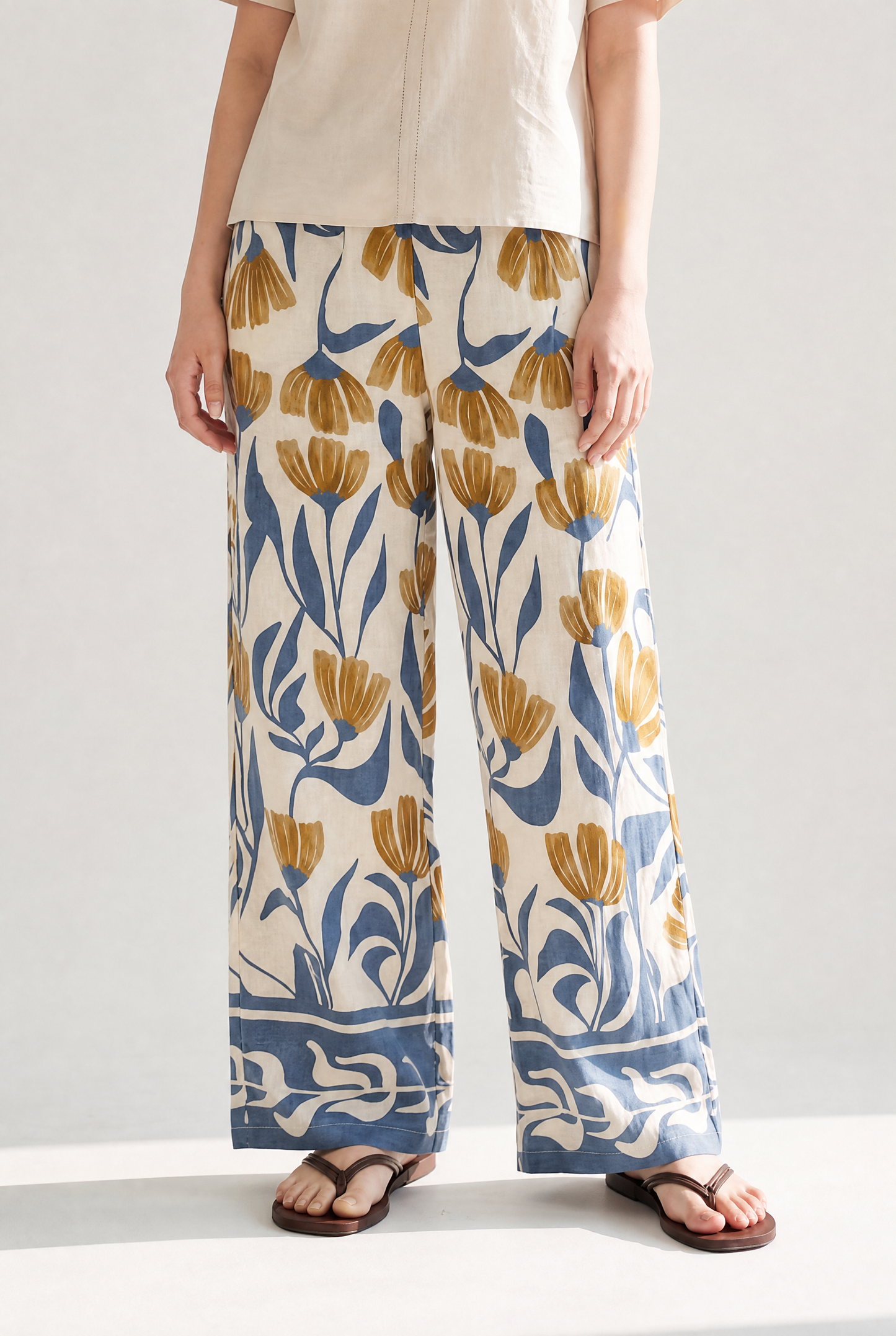 PRINTED LONG PANTS