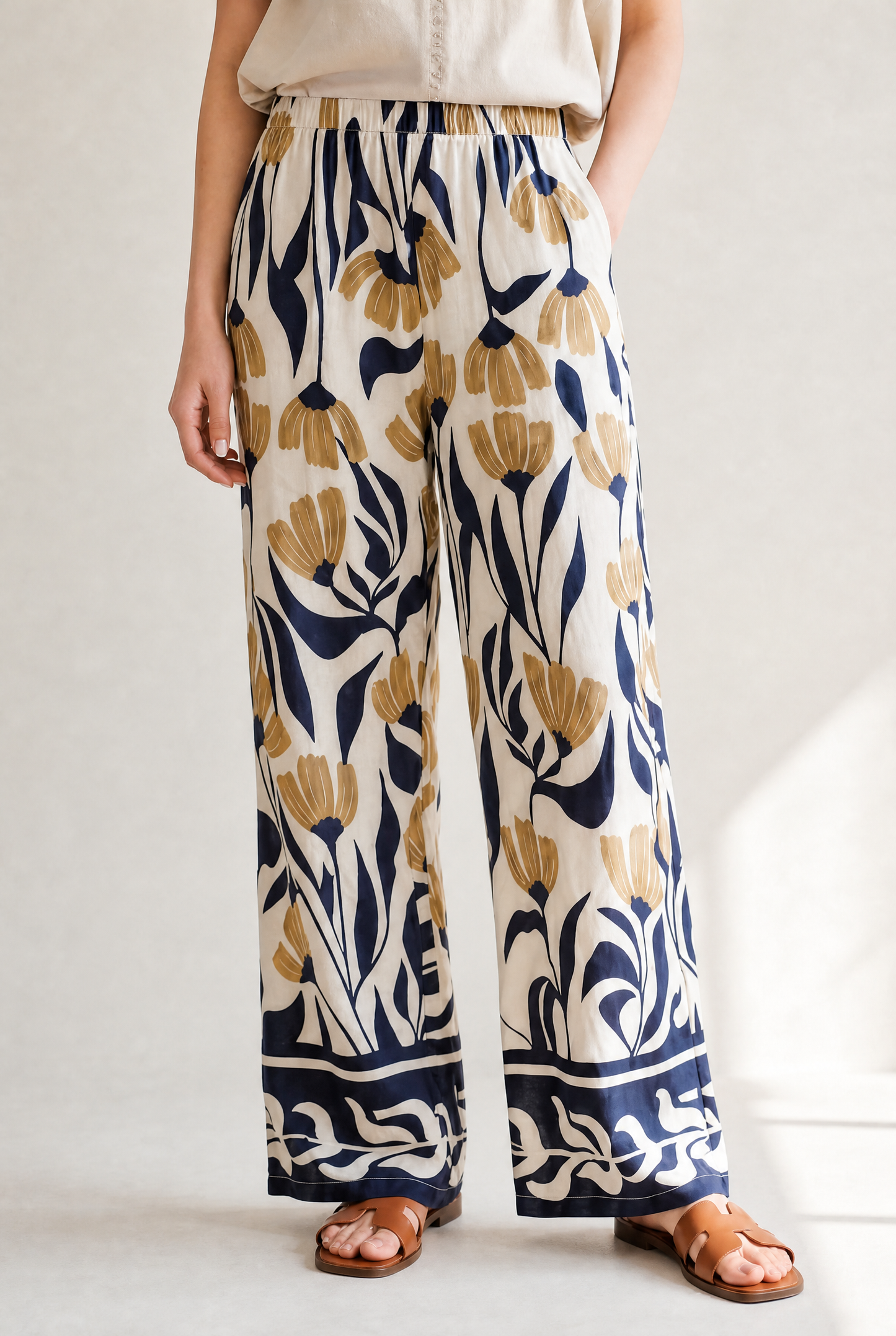 PRINTED LONG PANTS
